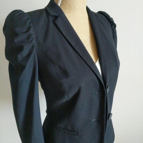 Sisley Jackets & Blazers - NWT Sisley black blazer with puffy sleeves
